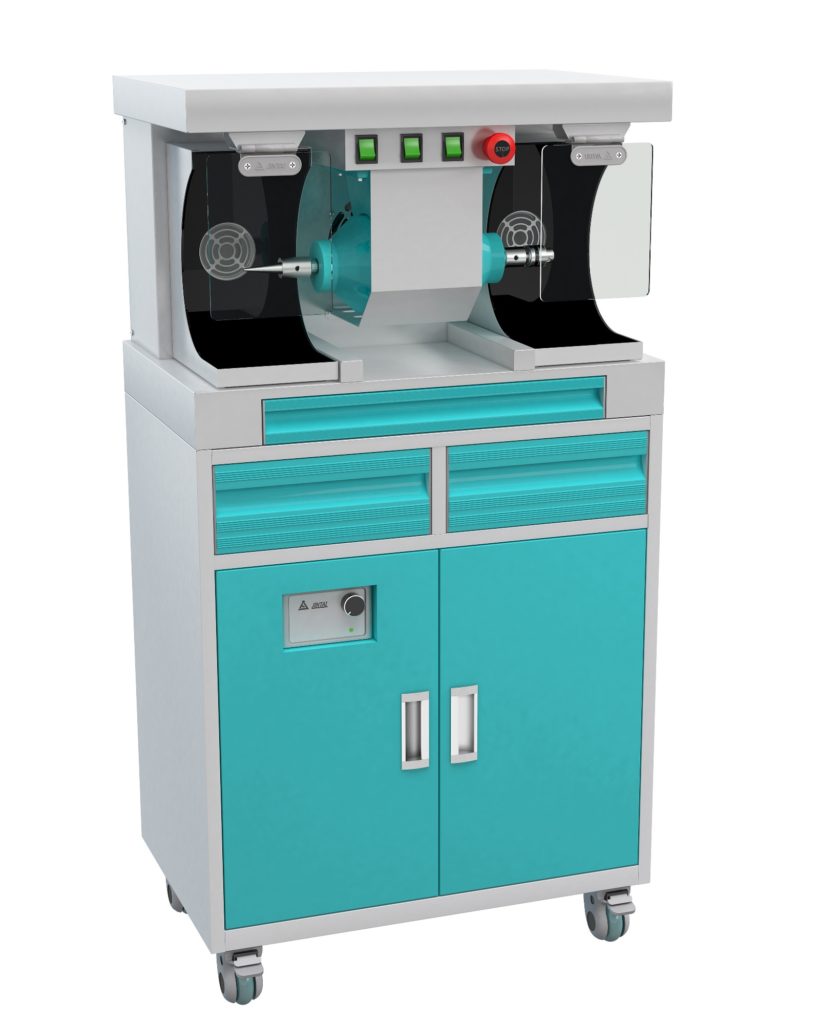 DS100B Dental Lab Bench Workstation With Polishing And Suction Unit